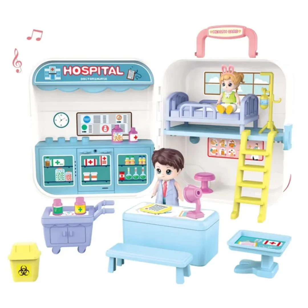 Maleta Doctor Hospital con Muñecos