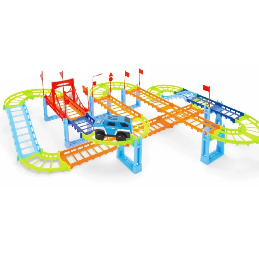 Pista Magica Armable con auto 52 pcs
