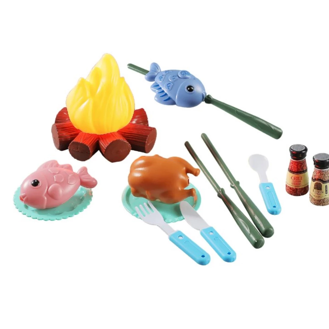 Set de Camping Juguete con Fogata
