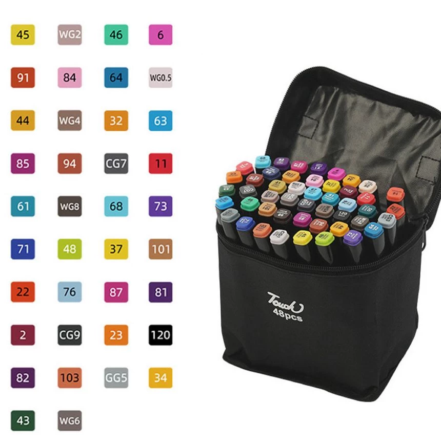 Marcadores 48 colores doble punta