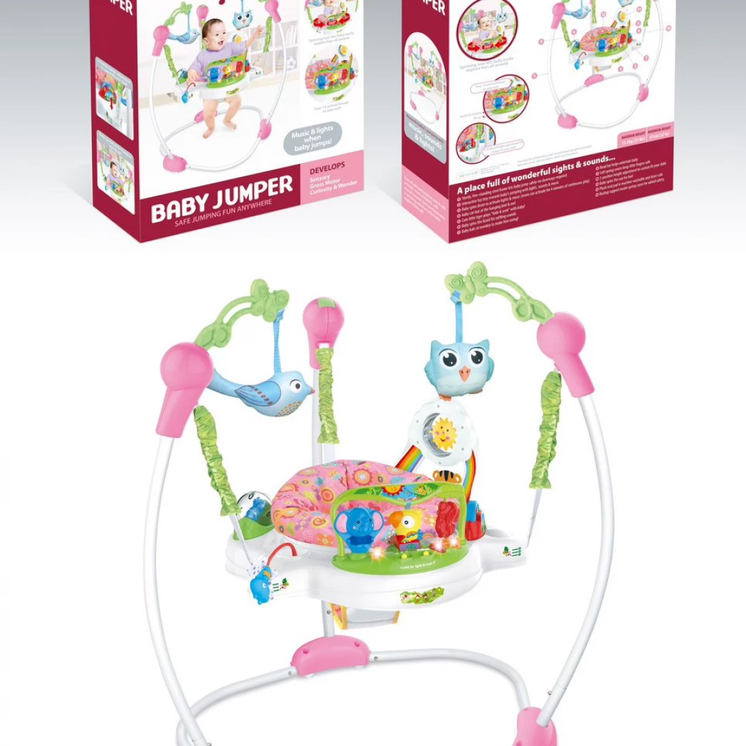 Baby Jumper Musical Multifuncion Rosado