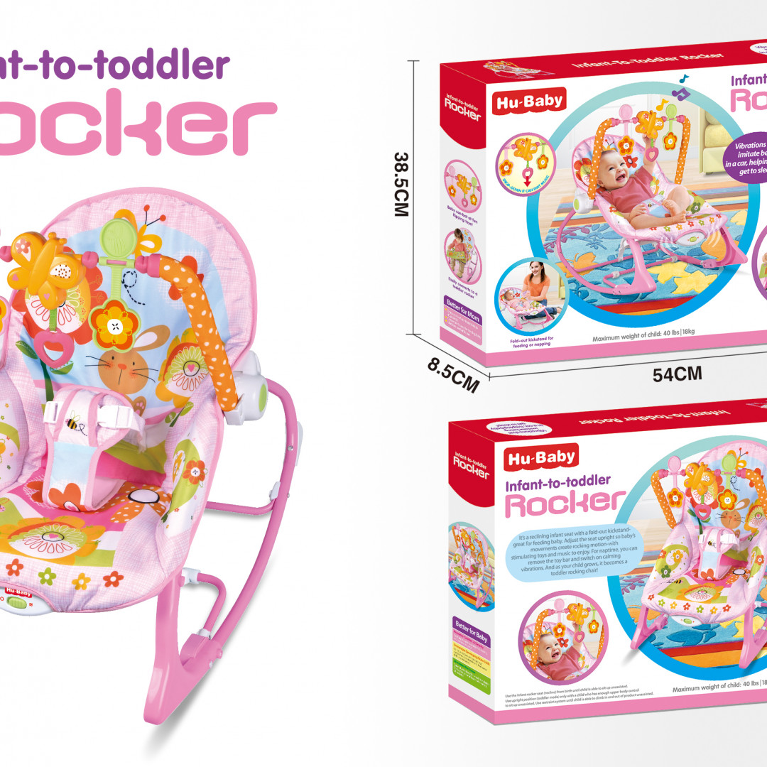 Silla Bebe Con Vibracion Rosado