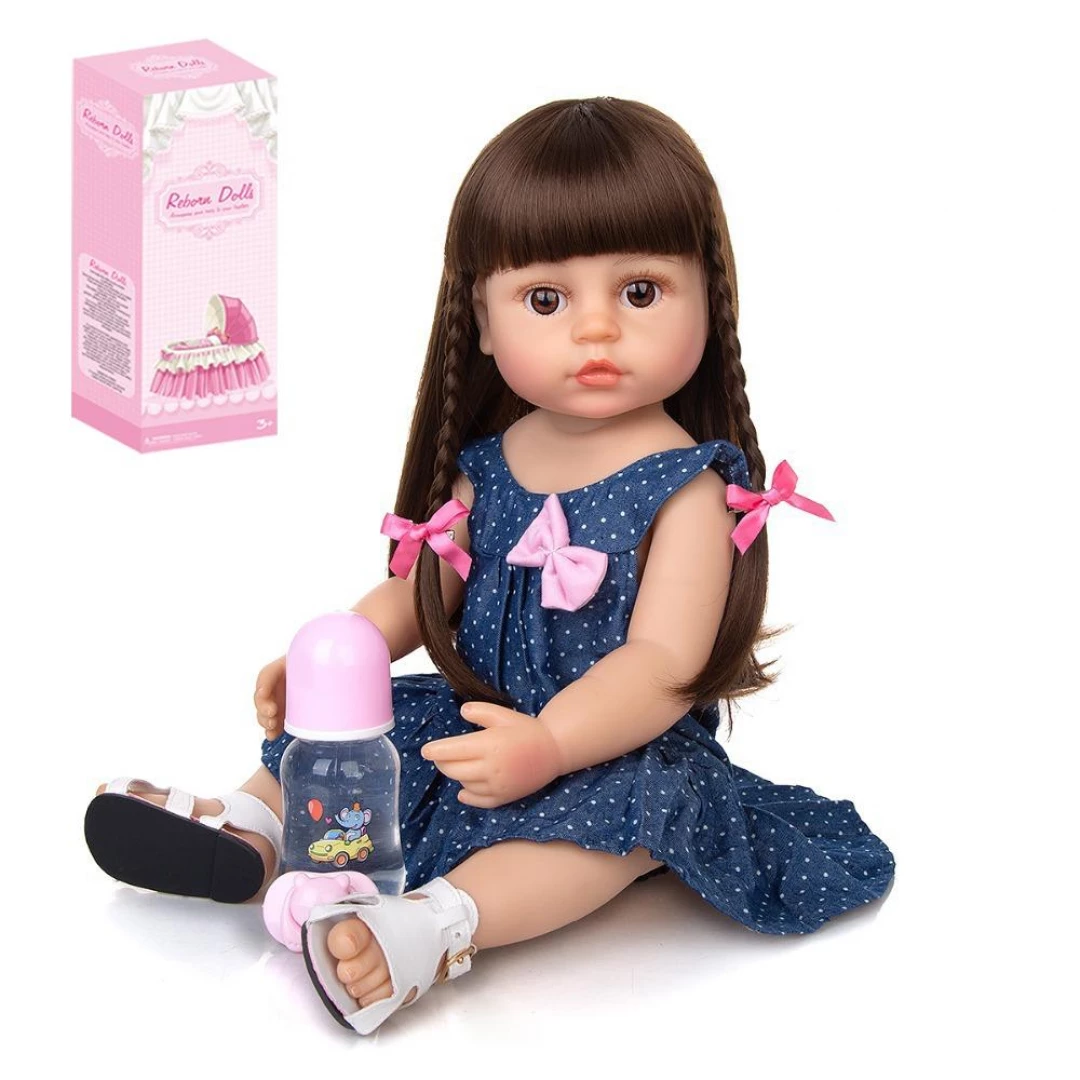 Muñeca realista pelo oscuro