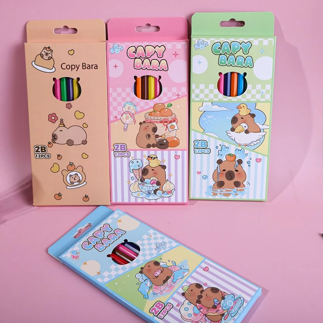 Set 12 lápiz de colores capibara