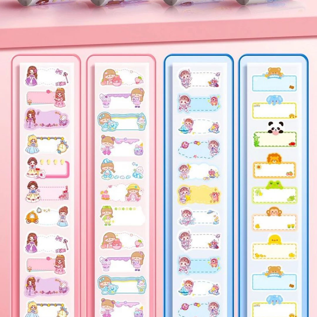 Rollo Stickers Para Nombre para Niños y Niñas