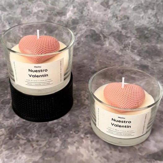 Vela - Corazón Rosa (1 pza)