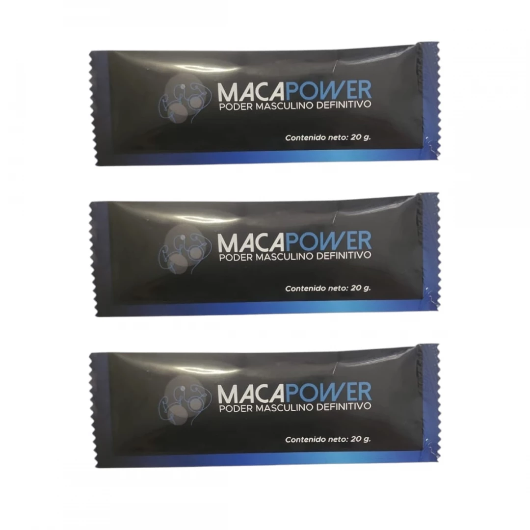 (3 PACK) MACAPOWER PODER MASCULINO DEFINITIVO (MIEL)