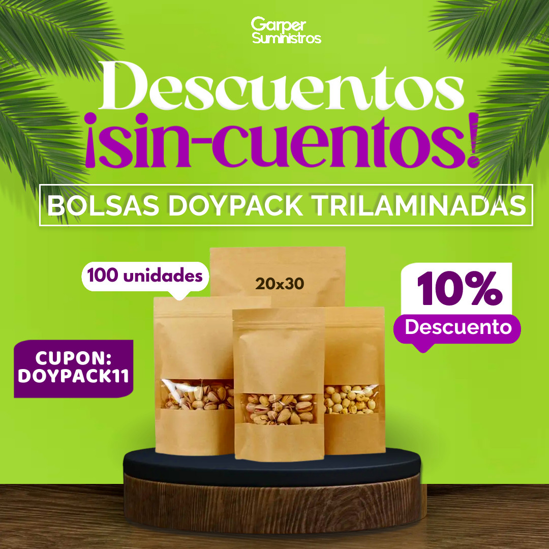 BOLSA DOYPACK TRILAMINADA 20X30 CM