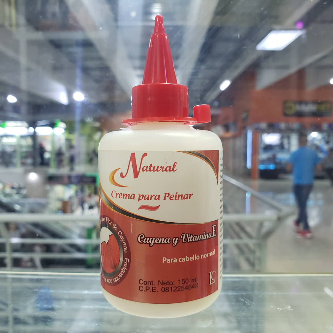 CREMA PARA PEINAR NATURAL CAYENA Y VITAMINA E (150ML)