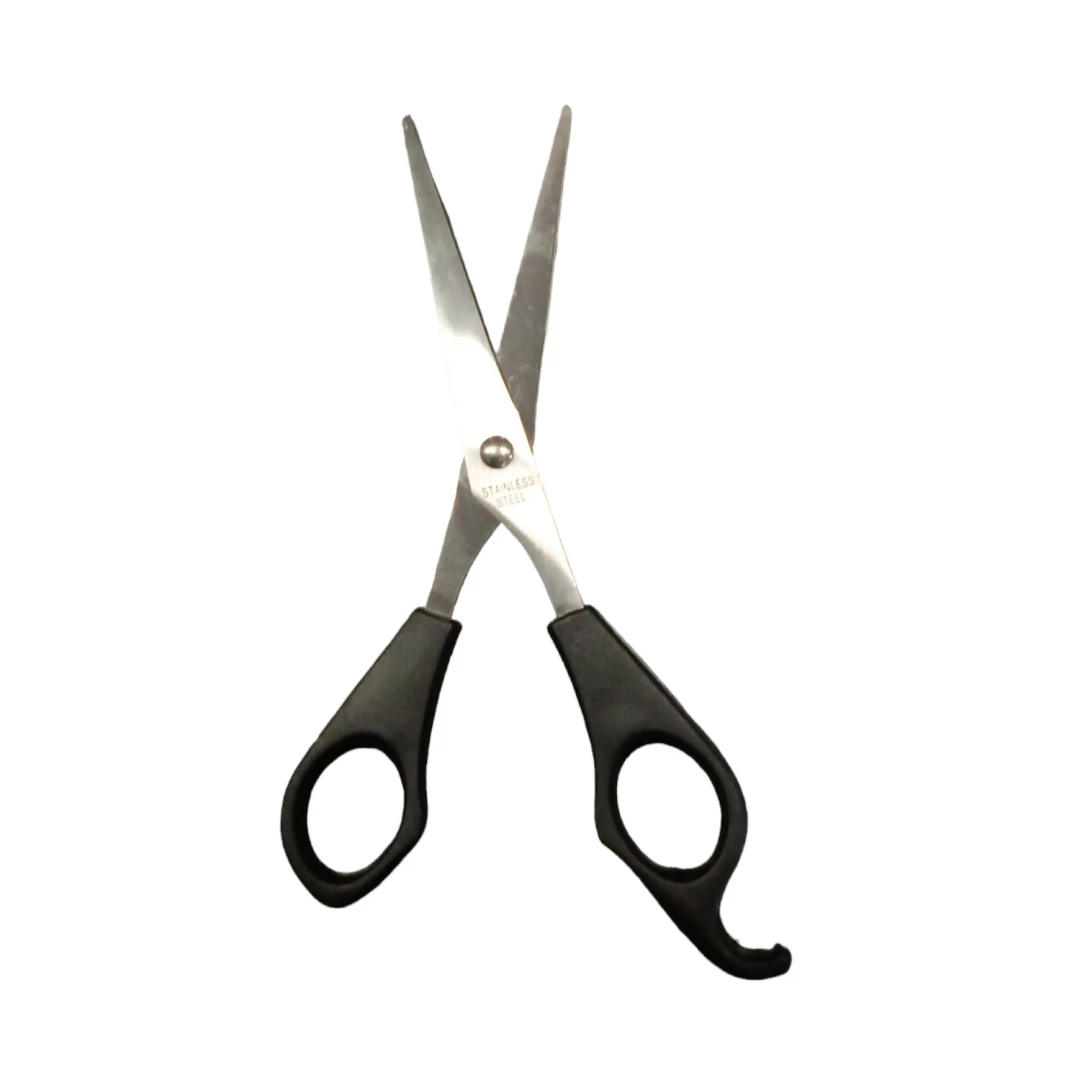 TIJERA DE CORTE MANGO NEGRO TAMAÑO 6"