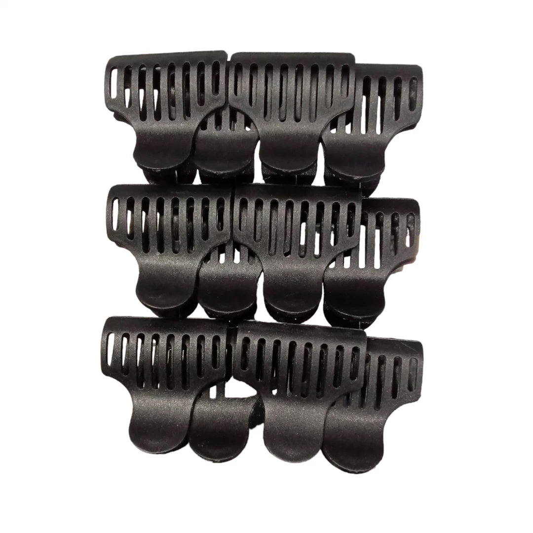 PINZAS DE CABELLO BEAUTY STYLE NEGRAS CARBON (12 UNDS) REF2188562