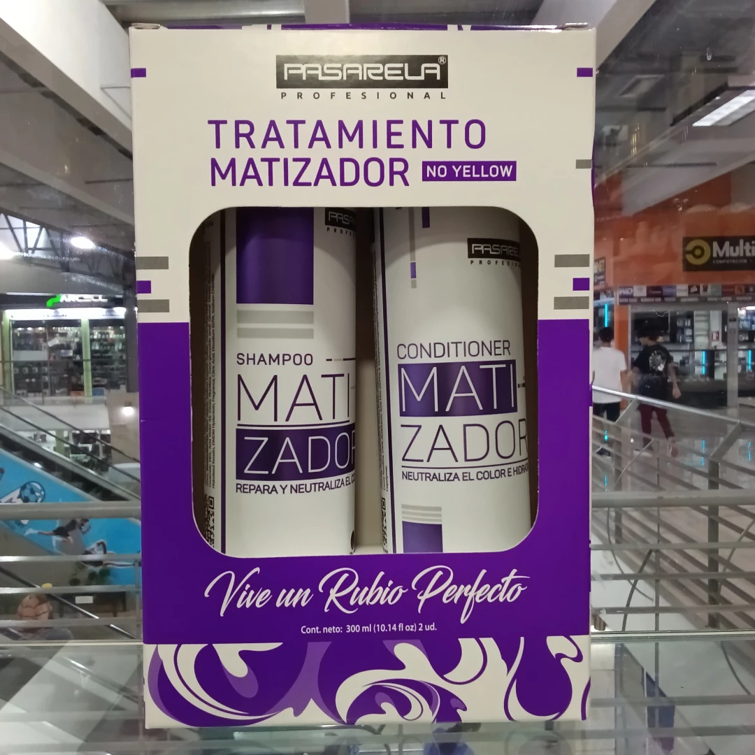 KIT  PASARELA CHAMPU & ACONDICIONADOR MATIZADOR 300ML (2 PZAS)