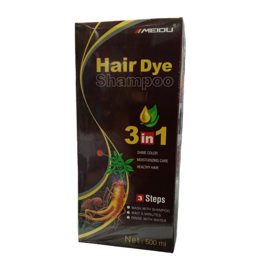 TINTE CHAMPU MEIDU HAIR DYE 3 IN 1 CHESTNUT BROWN (MARRON CASTAÑO) 500 ML