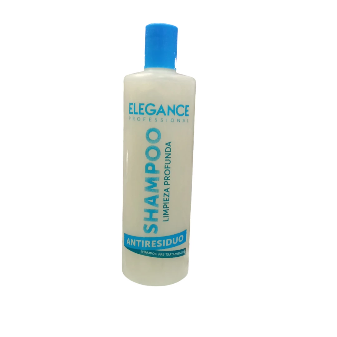 CHAMPU ELEGANCE LIMPIEZA PROFUNDA ANTIRESIDUOS PRE-TRATAMIENTO 1  (480 ML)