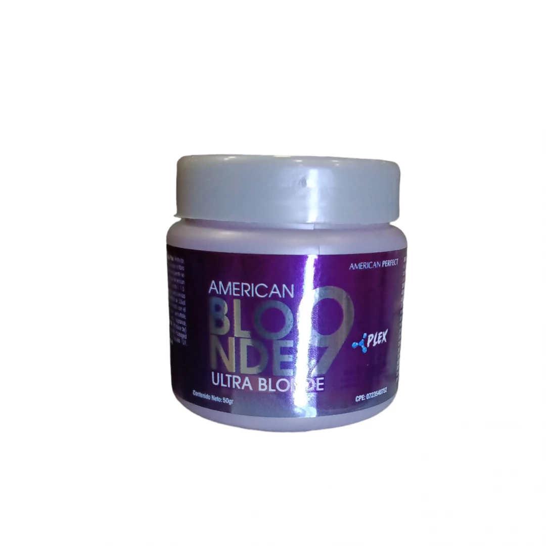 POLVO DECOLORANTE AMERICAN BLONDE 9 ULTRA BLONDE 50 GR.