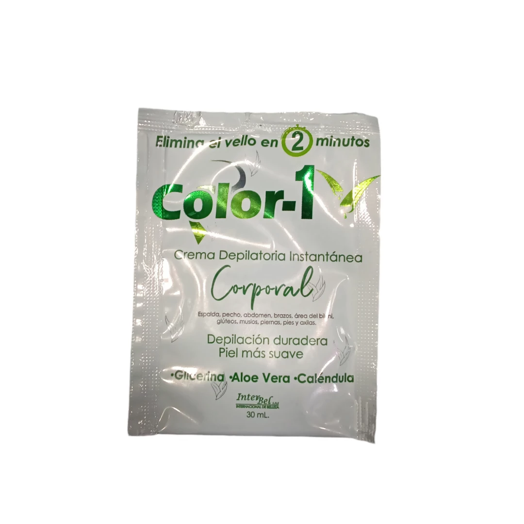 CREMA DEPILATORIA CORPORAL COLOR-1 INSTANTANEA 30 GR.