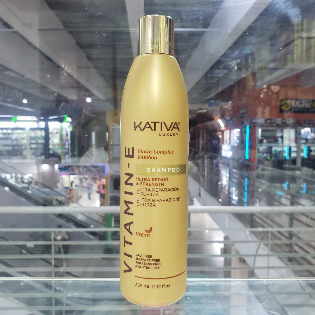 CHAMPU KATIVA VITAMIN-E BIOTIN COMPLEX BAMBOO 355 ML