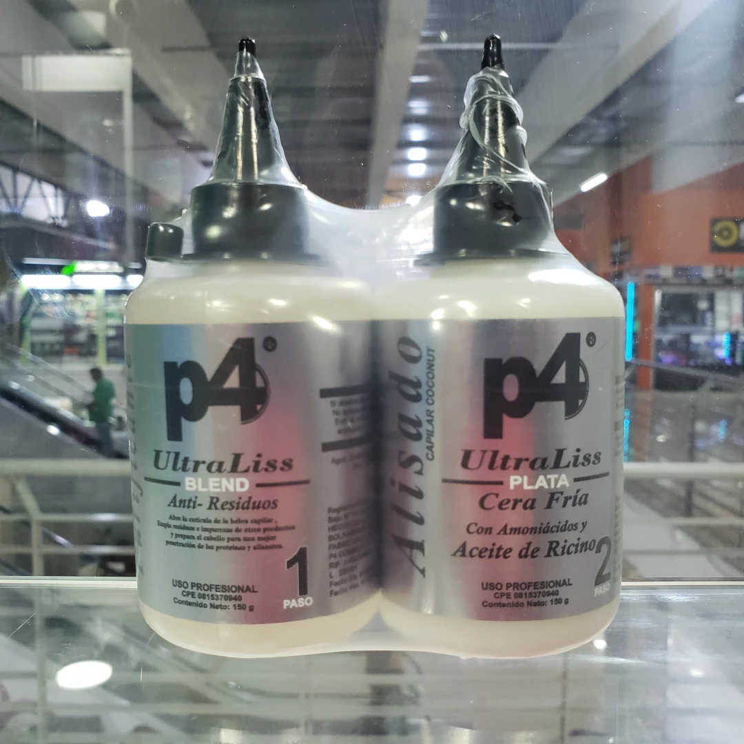 ALISADO P4 ULTRA LISS PLATA CERA FRIA 1 & 2 (150 ML)
