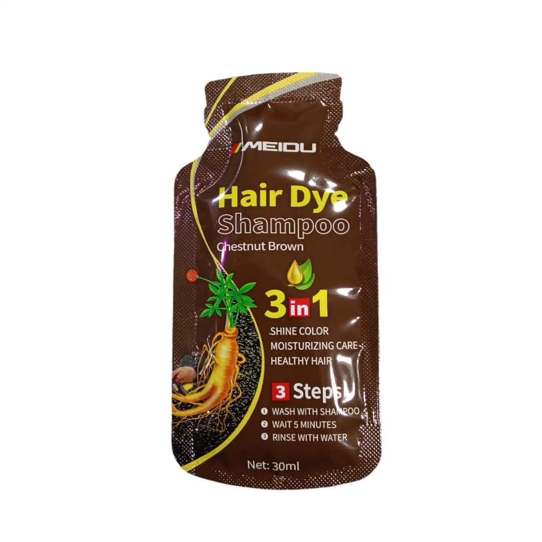 TINTE CHAMPU MEIDU HAIR DYE 3 IN 1 BLACK (CHESTNUT BROWN) 30 ML