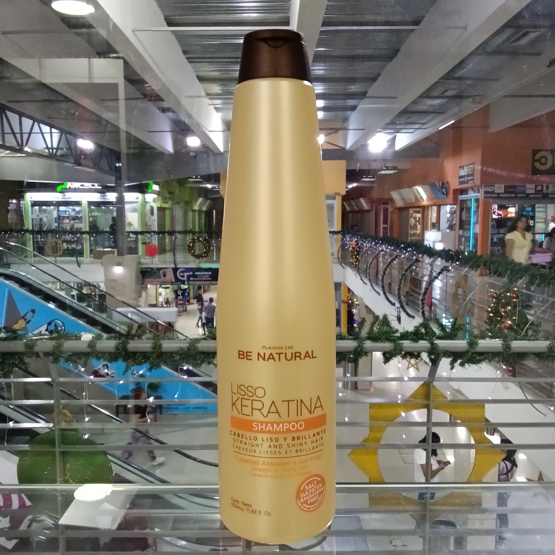 CHAMPU LISSO KERATINA BE NATURAL (350 ML) LIBRE DE SAL