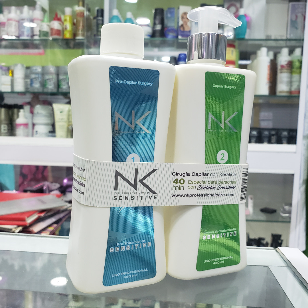 ALISADO NK SENSITIVE CAPILAR PASO 1 & 2 (450ML) LIBRE DE FORMOL