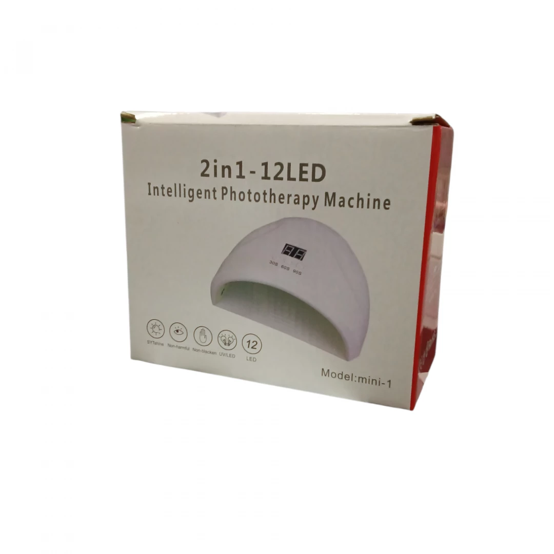 LAMPARA PARA UÑAS 2 IN - 12LED INTELLIGENT MINI-1