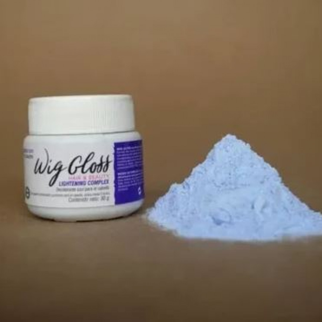 POLVO DECOLORANTE WIG GLOSS 6 TONOS AZUL (30 GR)