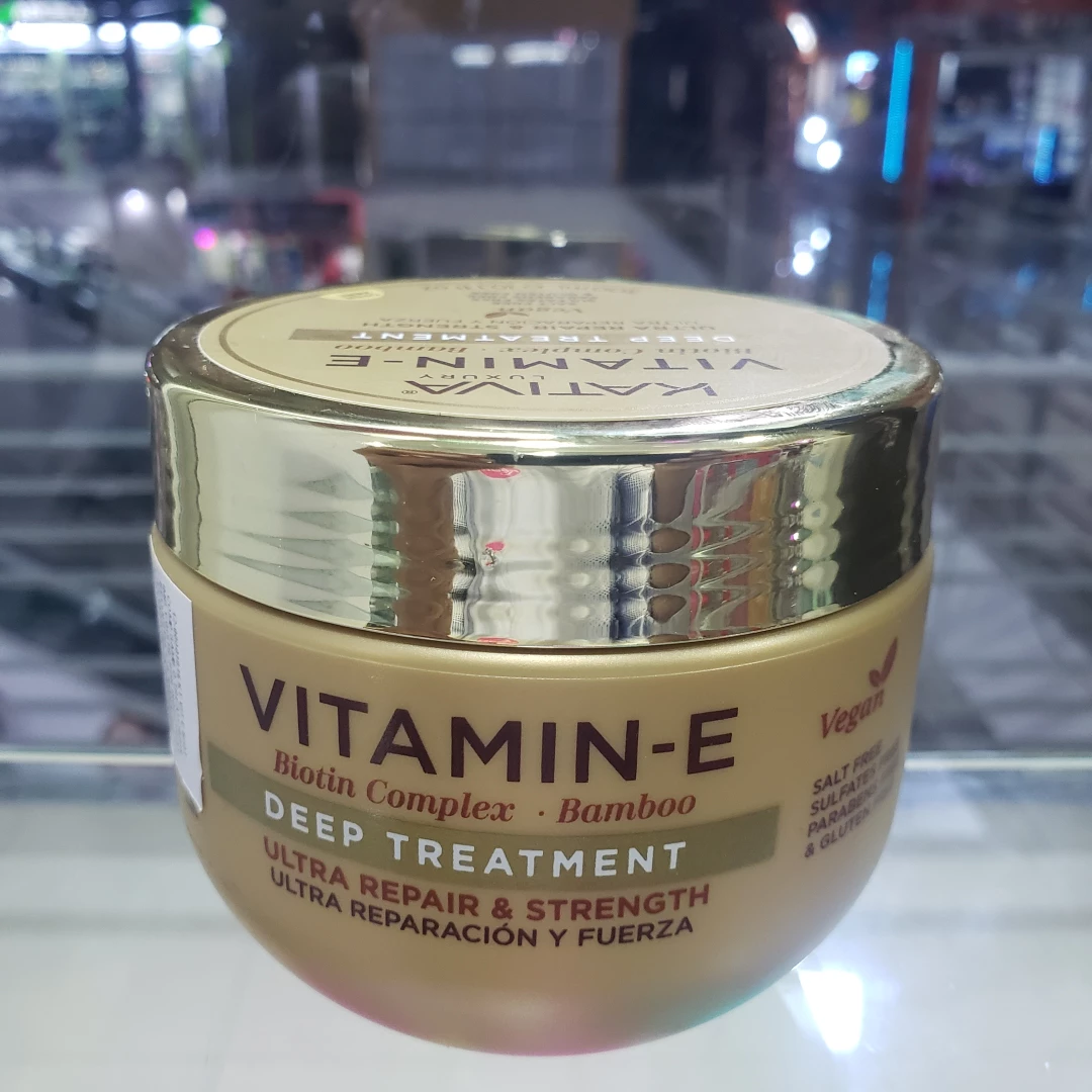MASCARILLA KATIVA VITAMIN-E  BIOTIN COMPLEX BAMBOO  300 ML