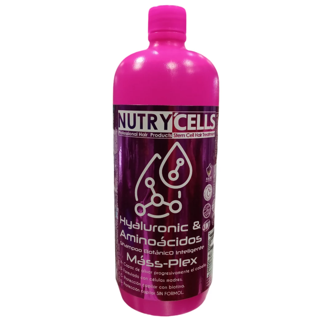 CHAMPU NUTRY CELLS HYALURONIC & AMINIACIDOS MASS-PLEX (1 LITRO)