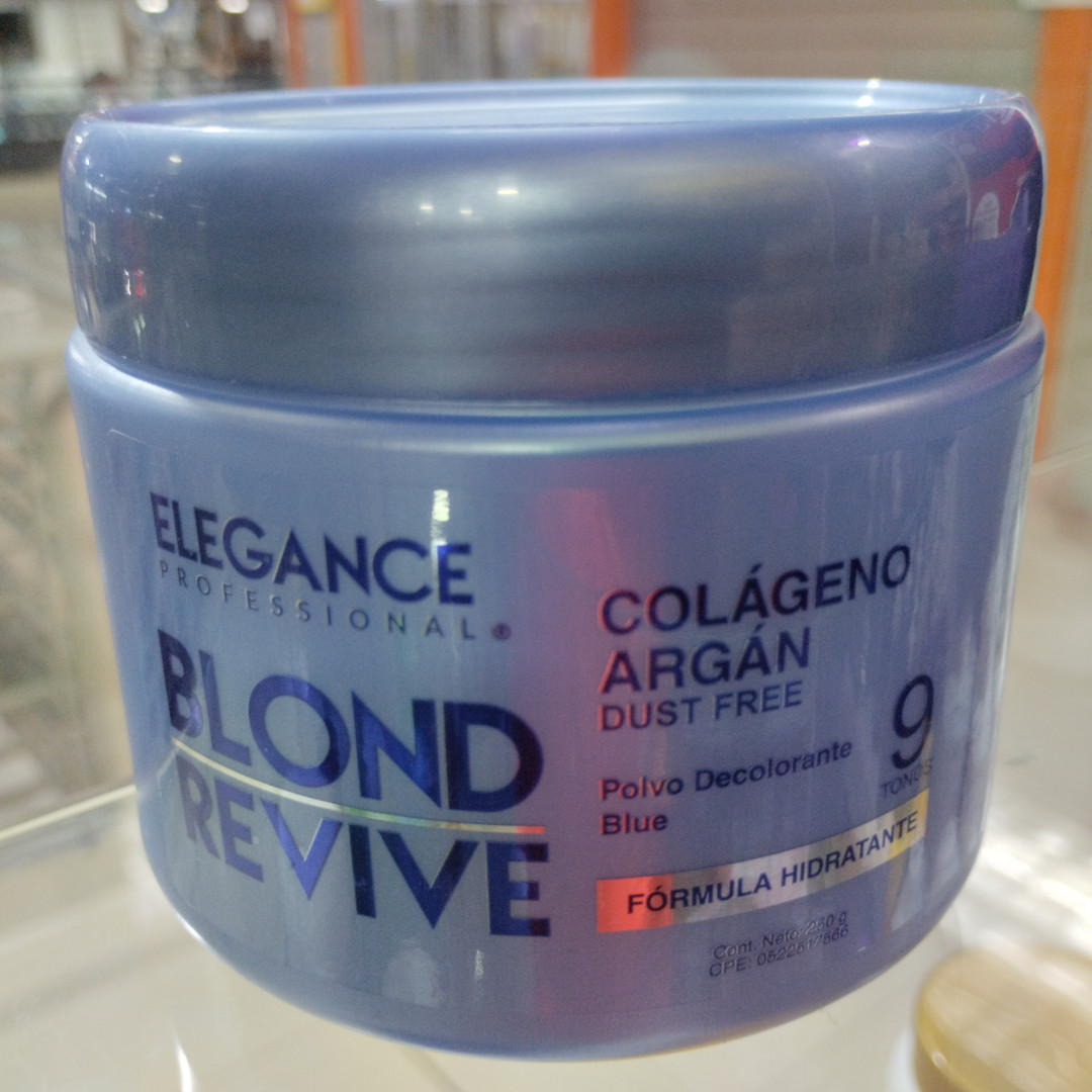 POLVO DECOLORANTE ELEGANCE BLOND REVIVE 9 TONOS 250 GR