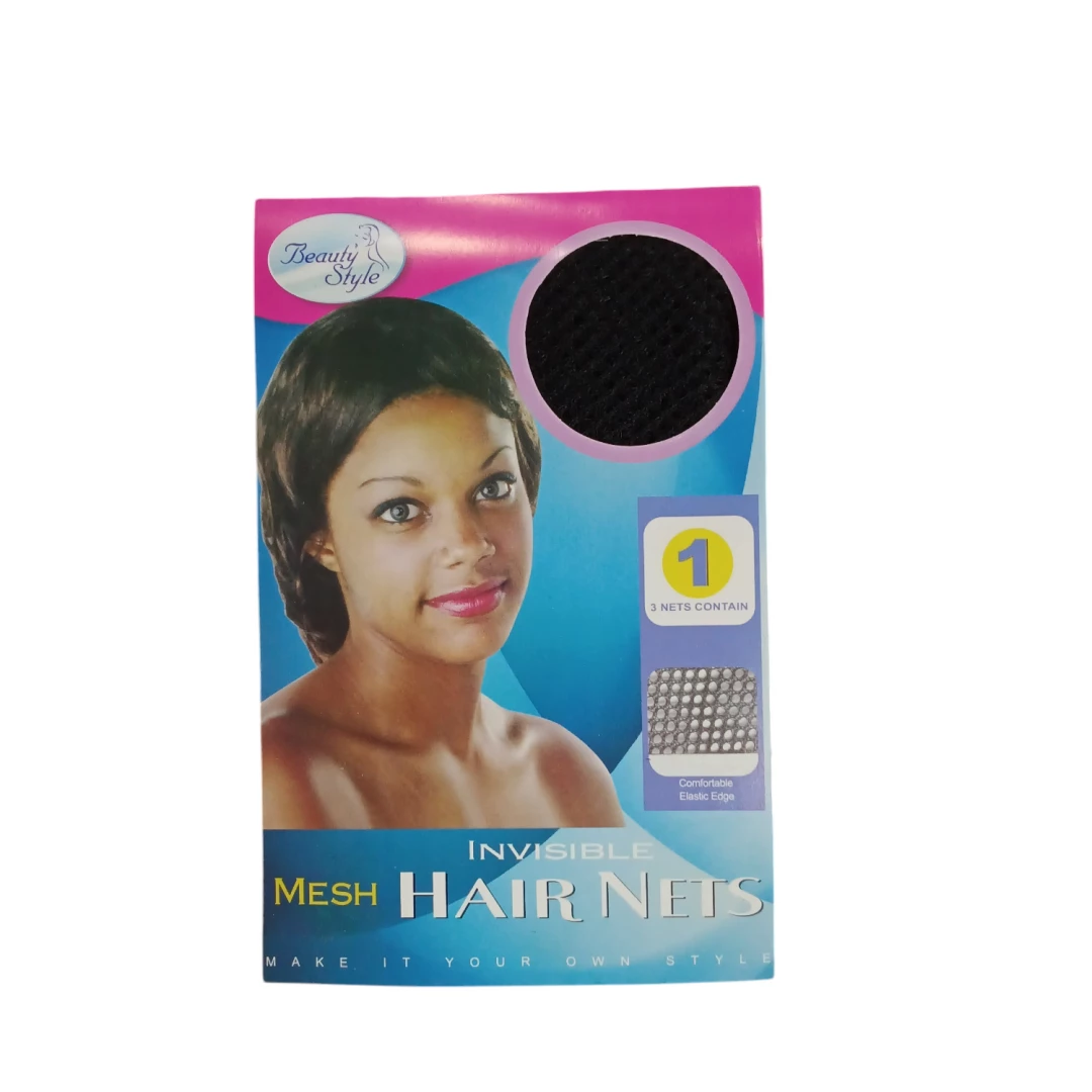 GORRO DE MALLA BEAUTY STYLE PARA CABELLO TRIANGULAR (NEGRA 1 UND) REF 0718003