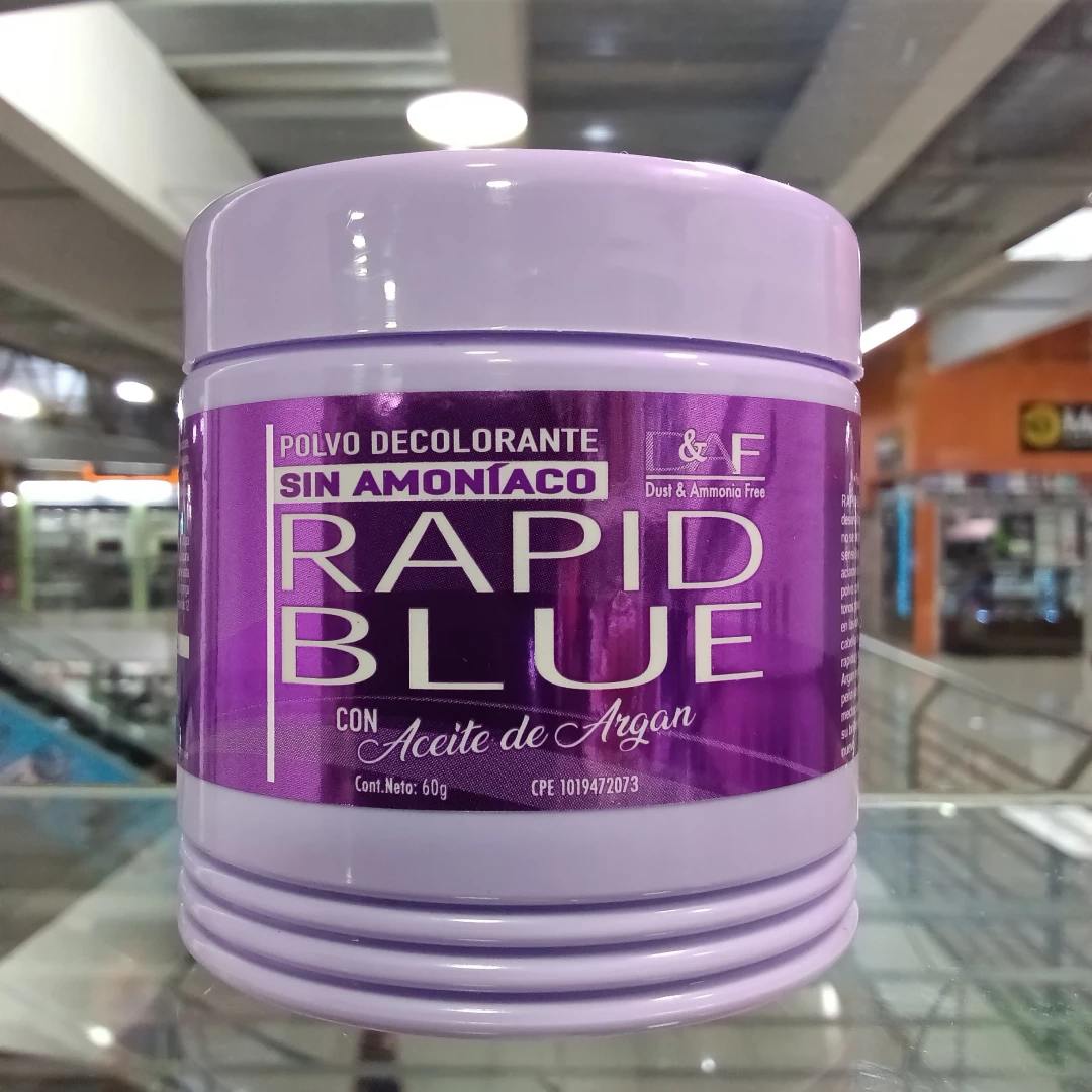 POLVO DECOLORANTE RAPID BLUE SIN AMONIACO (POTE 60GR)