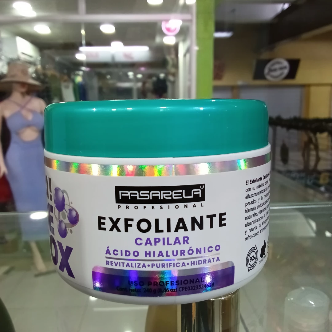 MASCARILLA PASARELA HI DE TOX EXFOLIANTE CAPILAR ACIDO HIALURONICO 240 GR