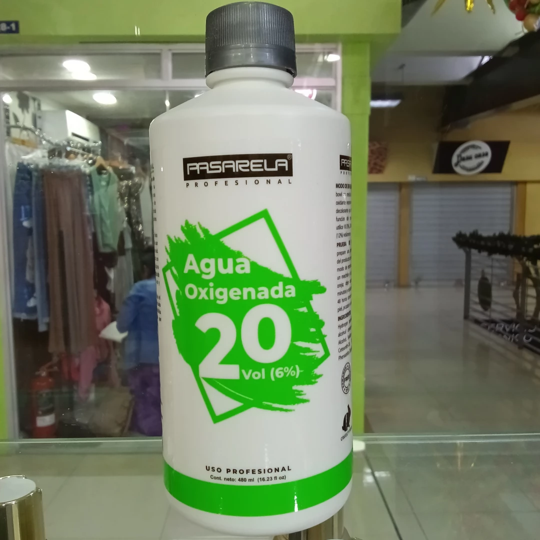 AGUA OXIGENADA PASARELA 20 VOL 480 ML