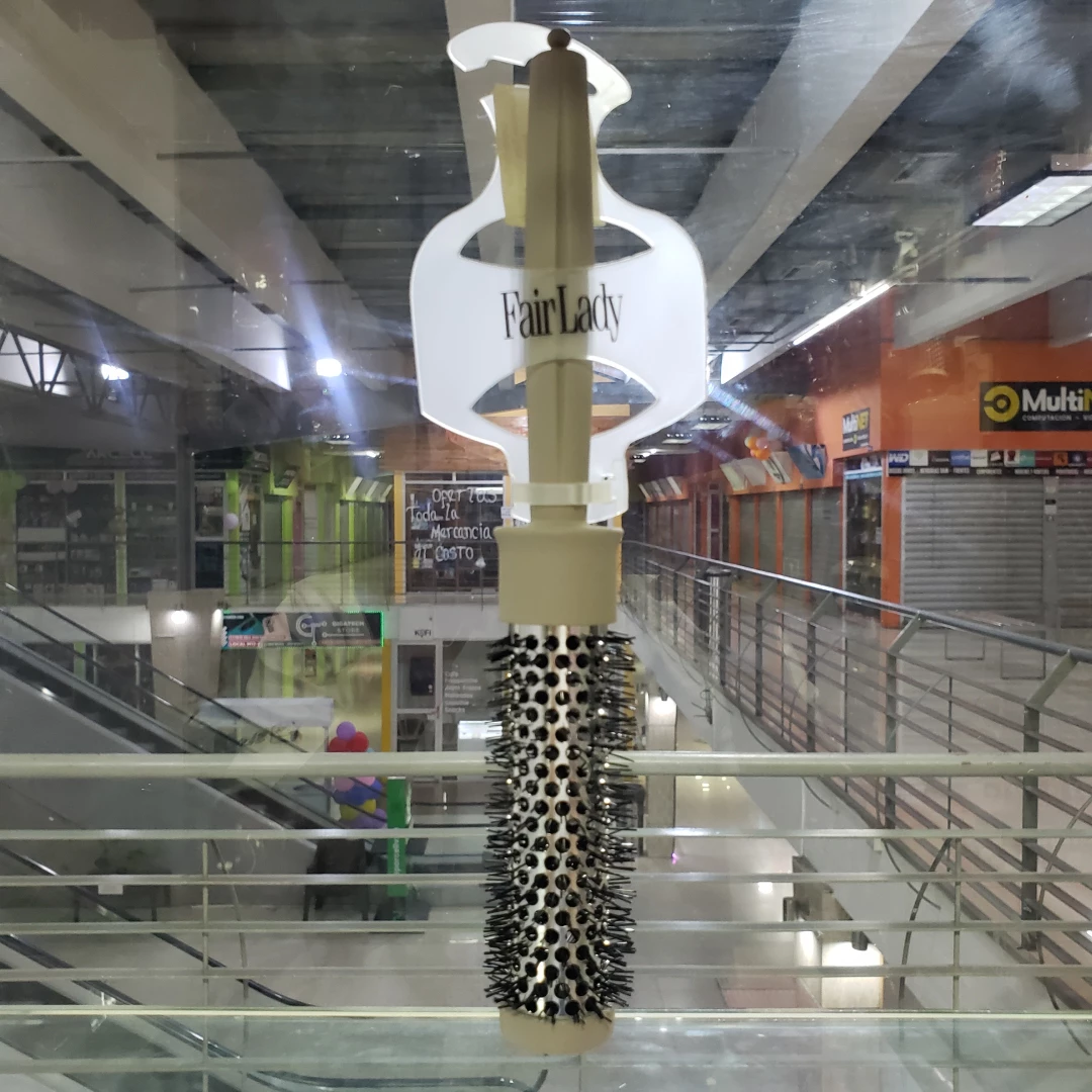 CEPILLO FAIR LADY DE PULIR ALUMINIUM TUBE CURLING BRUSH MEDIANO 2,5 MM REF 19468