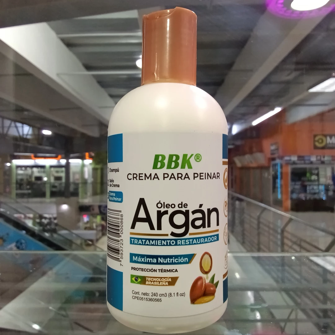 CREMA PARA PEINAR BBK OLEO DE ARGAN (240ML)