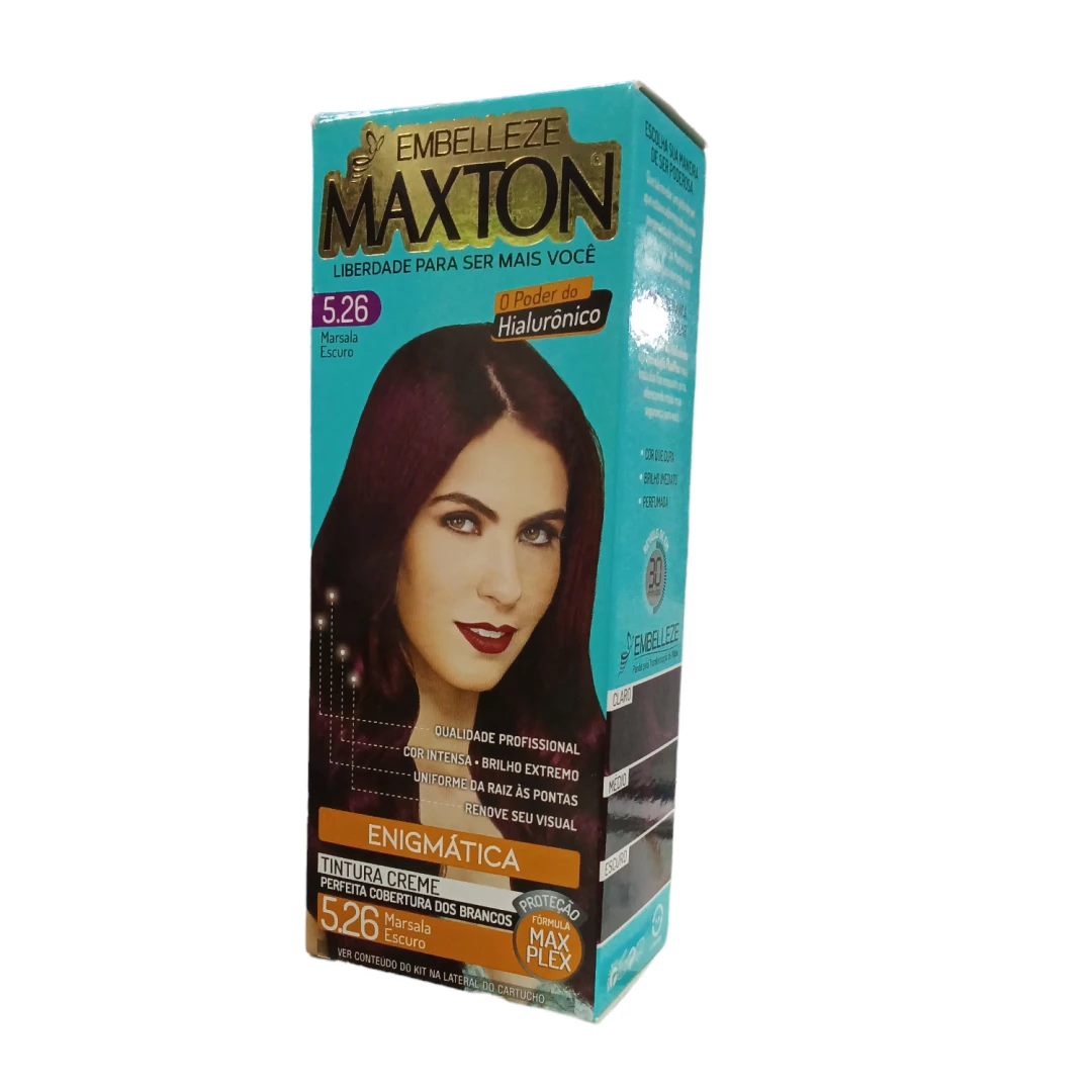 TINTE VIOLETA OSCURO MAXTON 5.26 MARSALA OSCURO (50 GR)