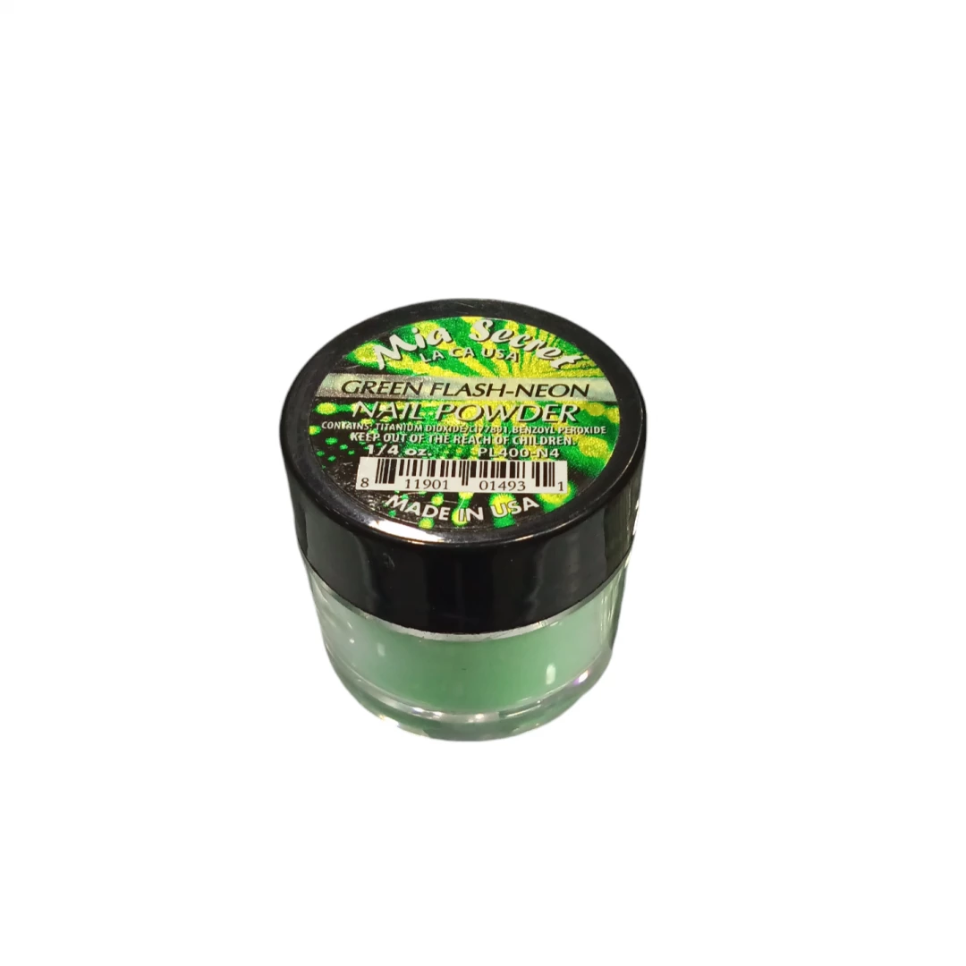 POLVO ACRILICO MIA SECRET GREEN FLASH-NEON (1/4 oz)