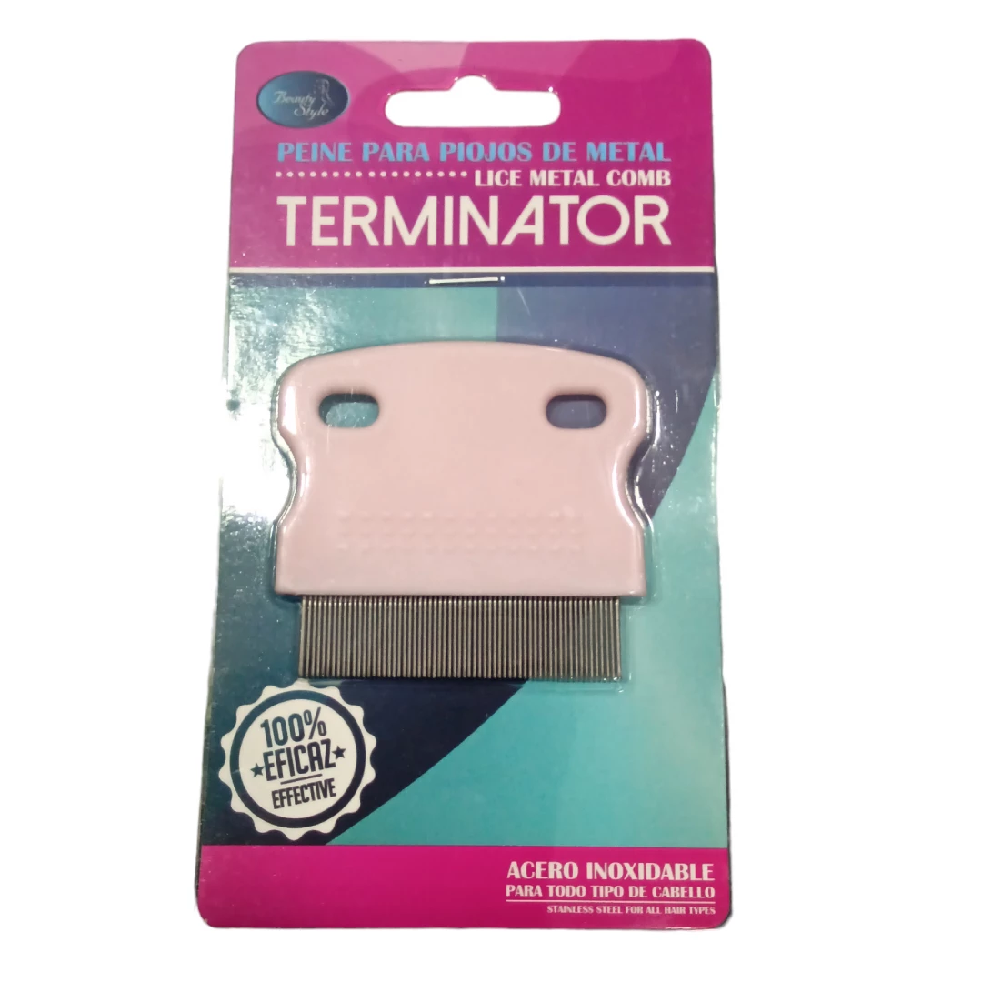 PEINE PARA PIOJOS TERMINATOR ACERO INOXIDABLE