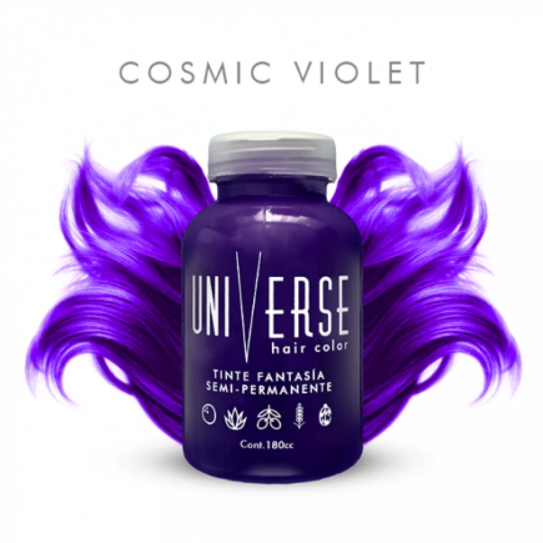 TINTE UNIVERSE HAIR COLORS COSMIC VIOLET 180cc.