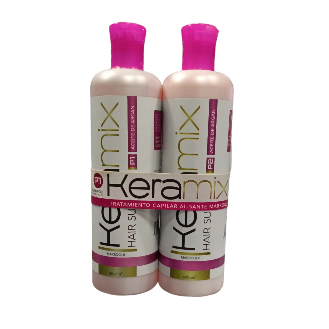 ALISADO KERAMIX MARROQUI - ACEITE DE ARGAN 1 & 2 (550 ML)