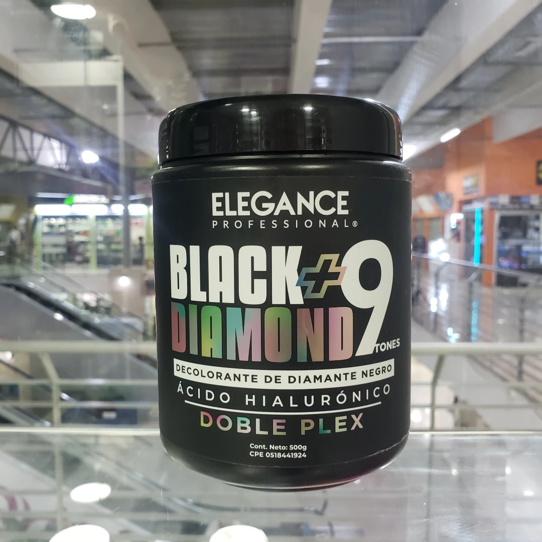 POLVO DECOLORANTE ELEGANCE BLACK+9 DIAMOND 500 GR.