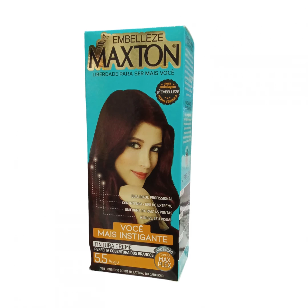TINTE CASTAÑO CLARO CAOBA MAXTON 5.5 ACAJU (50 GR)