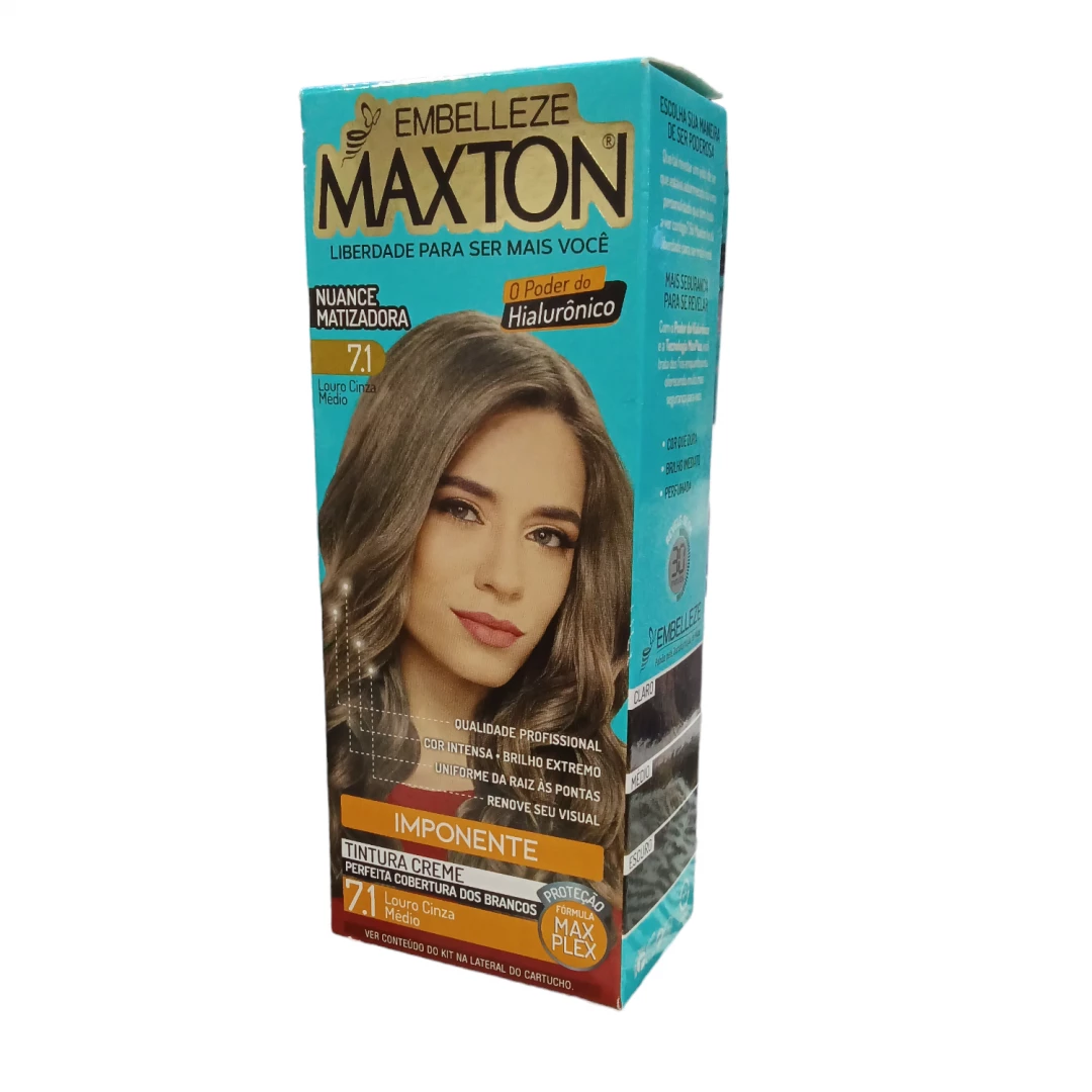 TINTE RUBIO MEDIO CENIZA MAXTON 7.1 (50 GR)