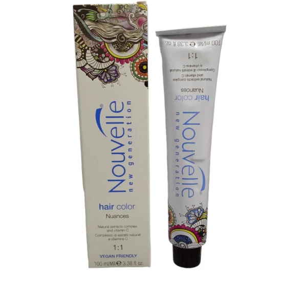 TINTE RUBIO CLARISIMO VIOLETA ROJISINO NOUVELLE 9.226 100 ML INCLUYE CREMA OXIGENADA VOL. 30 100 ML.