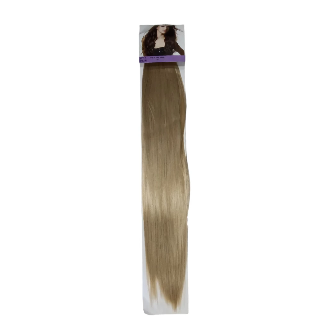 EXTENSIONES CLIP IN HAIR SG66 CABELLO SINTETICO # 15 RUBIA