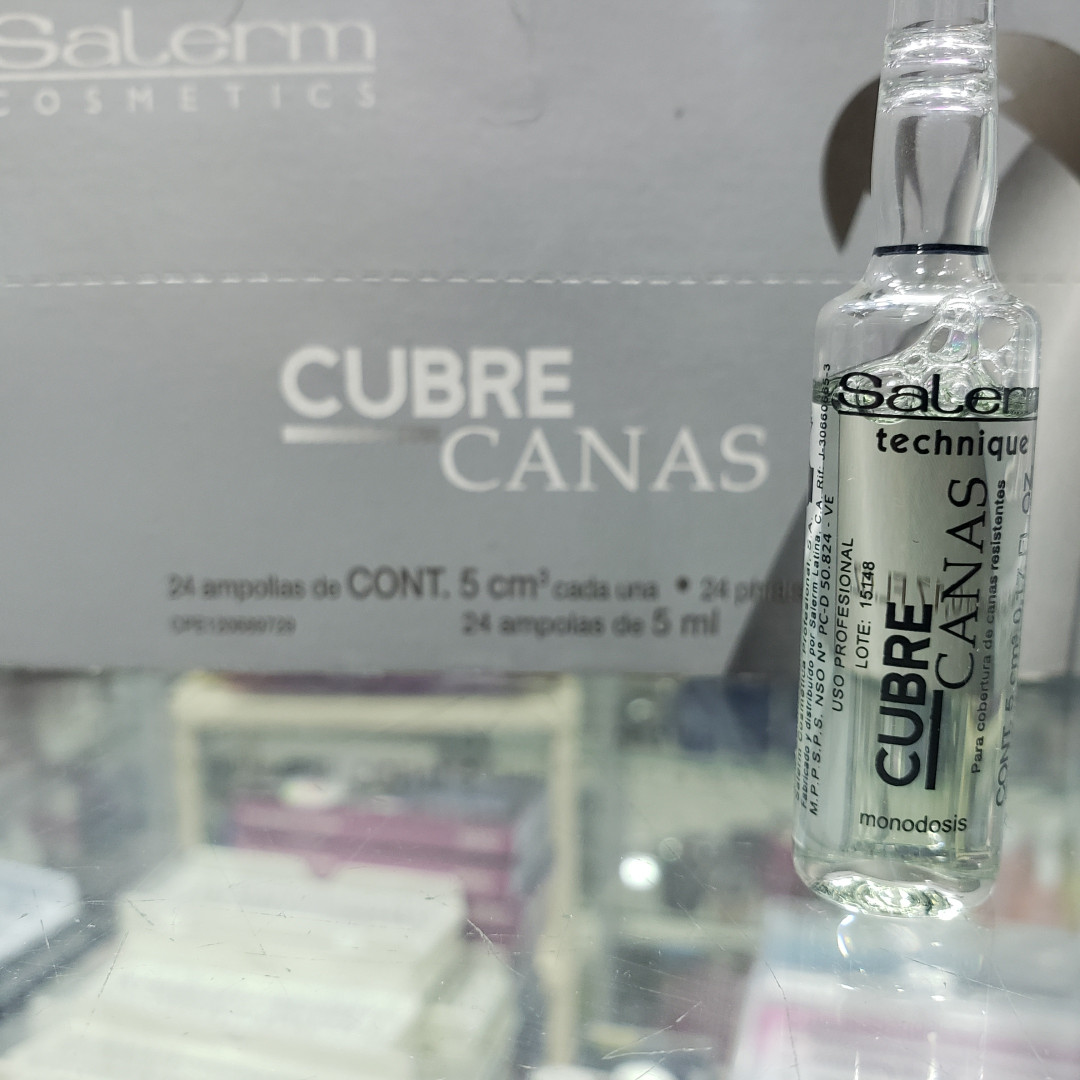 AMPOLLA SALERM CAPILAR CUBRE CANAS 5ML