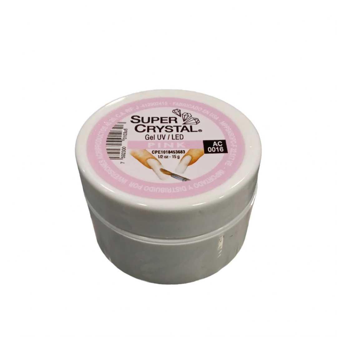 GEL SUPER CRYSTAL UV / LED MEGA PINK (15 GR)