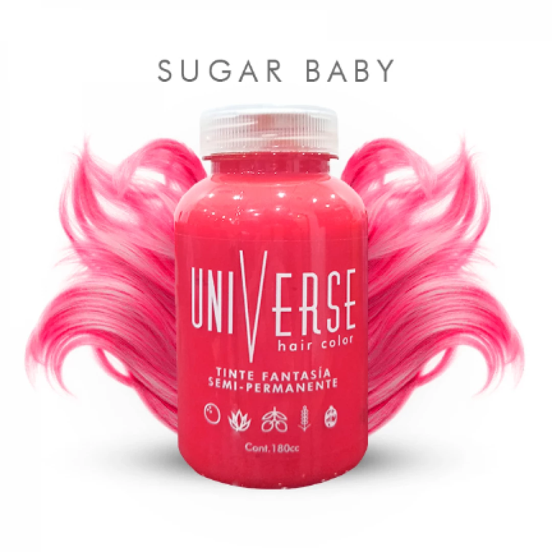 TINTE UNIVERSE HAIR COLORS SUGAR BABY 180cc.