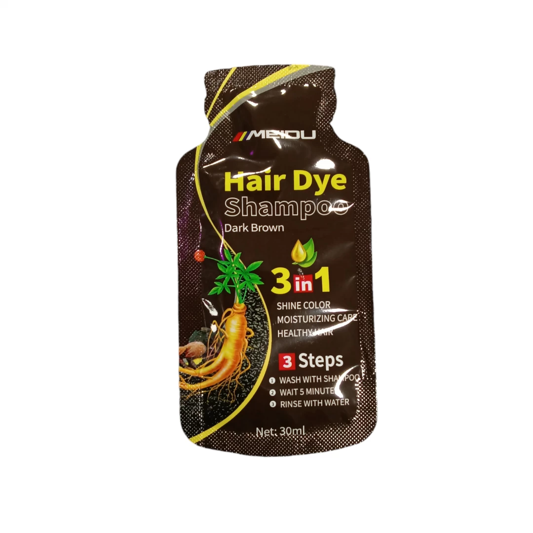 TINTE CHAMPU MEIDU HAIR DYE 3 IN 1 BLACK (DARK BROWN) 30 ML
